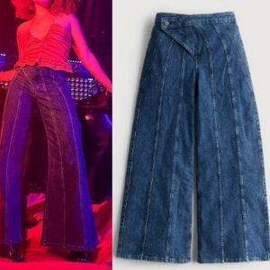 HOLLISTER SOCIAL TOURIST | Highest Rise Dark Rinse Seamed Ultra Baggy Jean 29